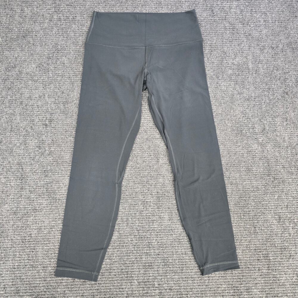 Lululemon Align Pant II 25" Womens 10 Melanite Dark Gray Nulu High Rise Leggings
